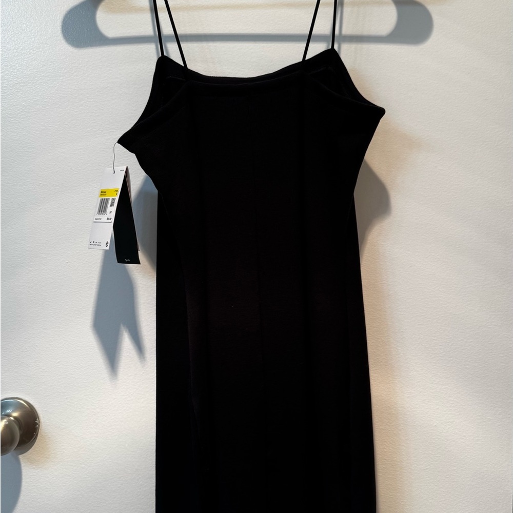 Nike Sportswear Chill Knit Women's Tight Mini-Rib Tank Dress in Black - Picture 12 of 15
